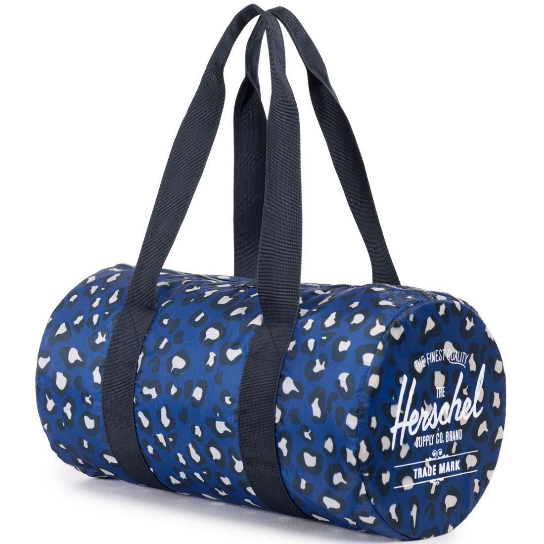 Herschel Supply Co Packable Duffel Bag (blue / leopard)