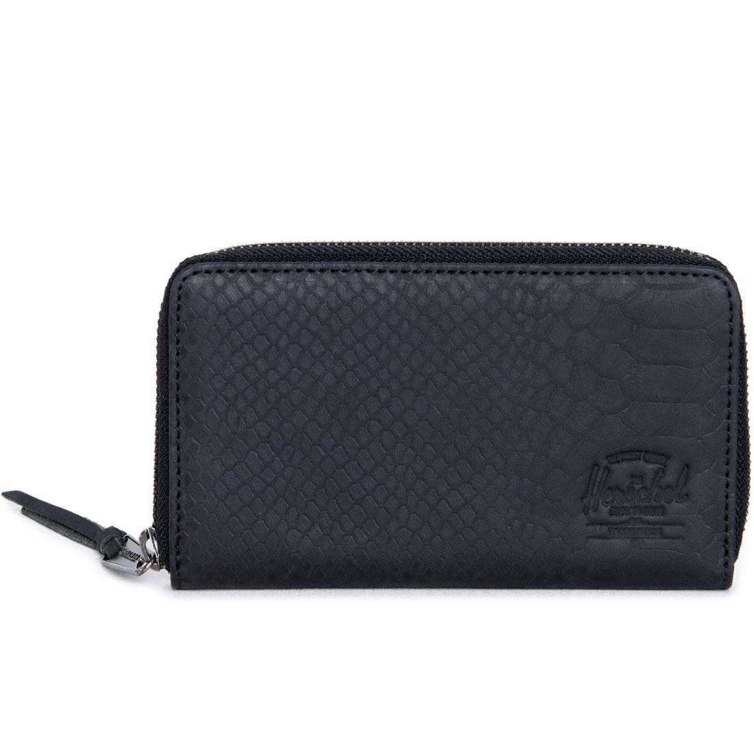 Herschel Supply Co Thomas Leather Wallet (black / snake)