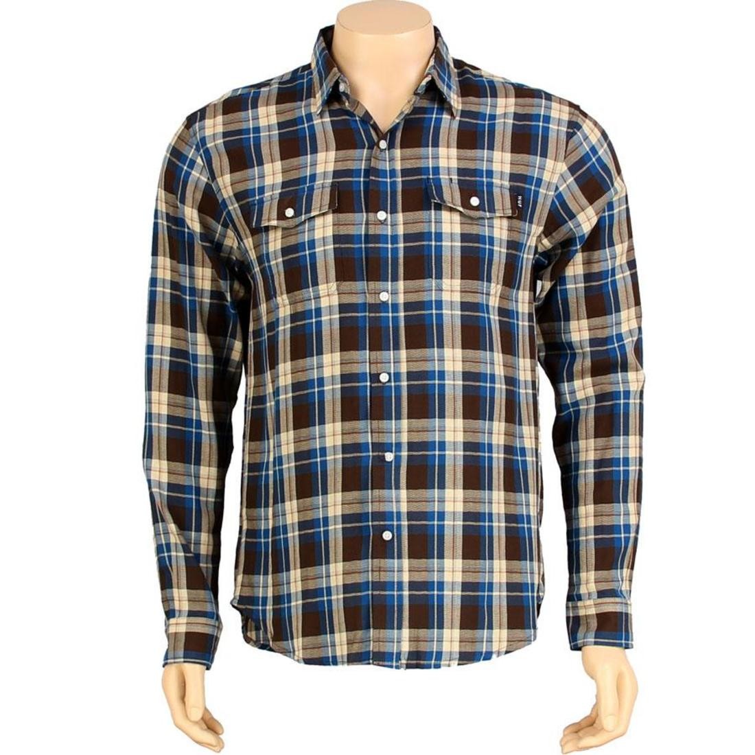 HUF Paddington Long Sleeve Shirt (brown)