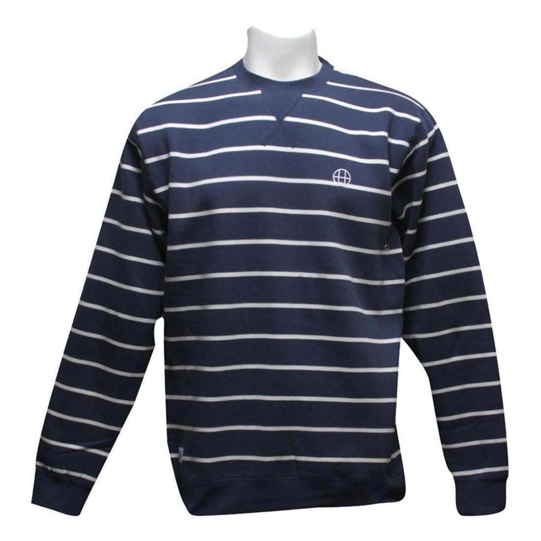 HUF Pinstripe Crew (navy)