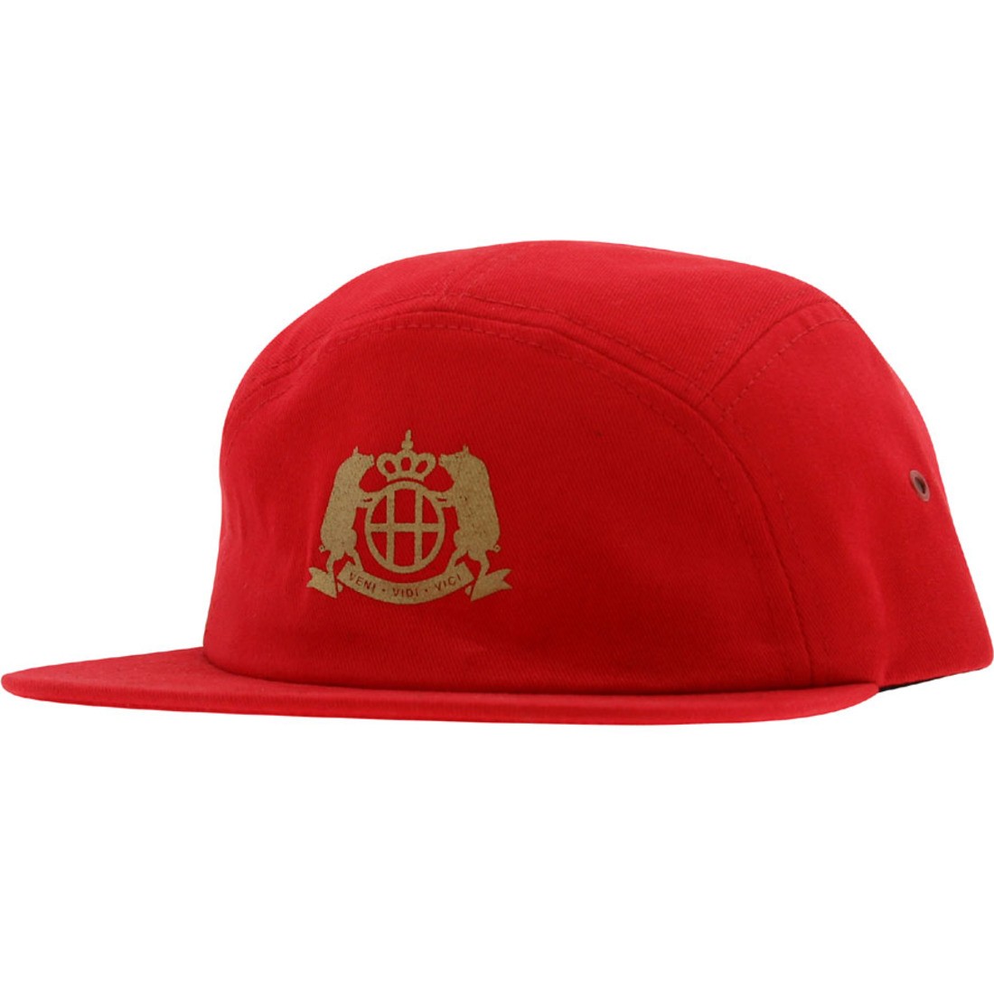 HUF Pigs Half Moon Volley Snapback Cap (red)