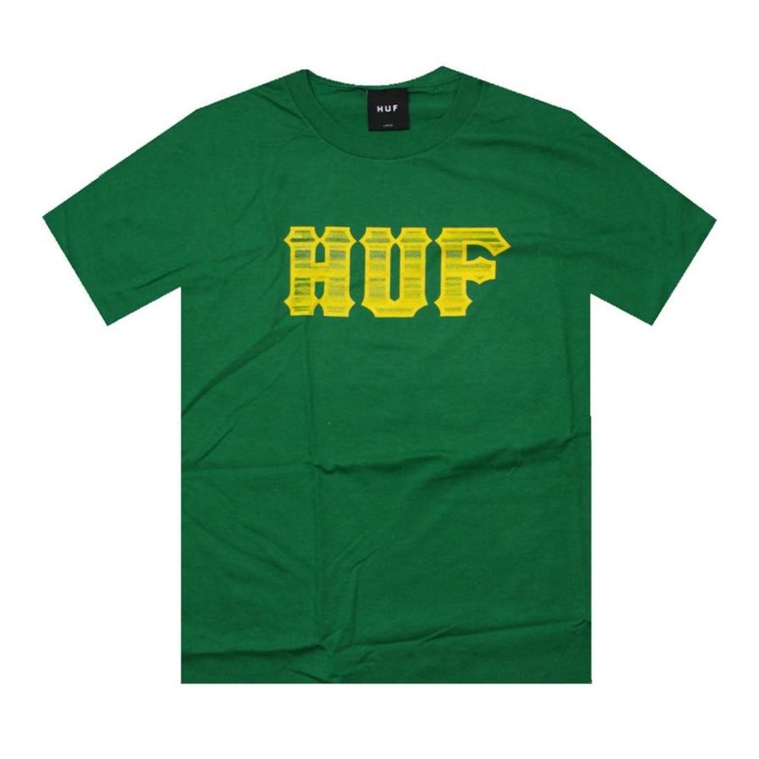 HUF Stacked Classic Logo Tee (kelly)