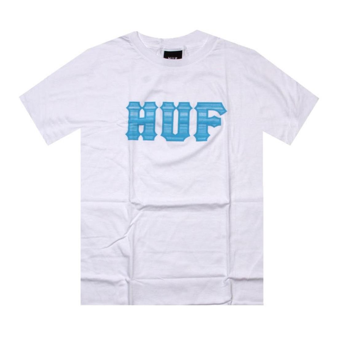 HUF Stacked Classic Logo Tee (white)