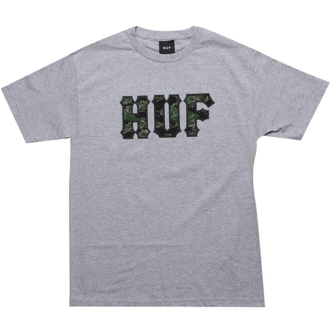 HUF Camo Classic Logo Tee (athletic heather)