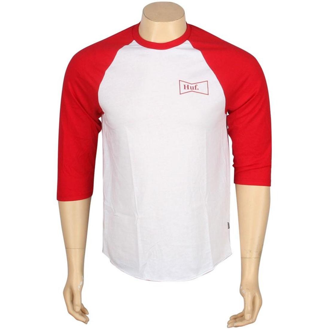 HUF Drink Up Baseball Raglan Tee (red / white)