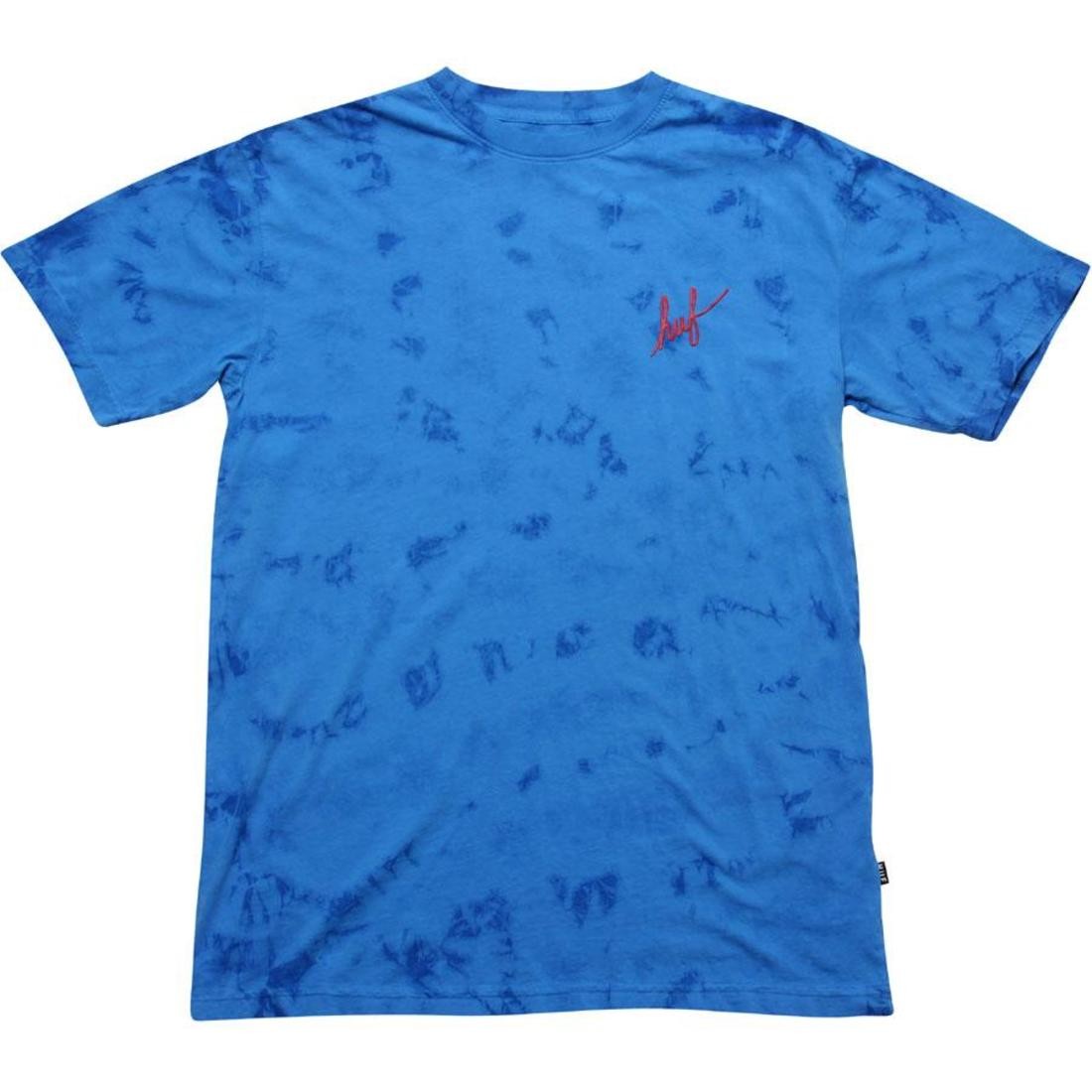 HUF Tie Dye Script Tee (blue)