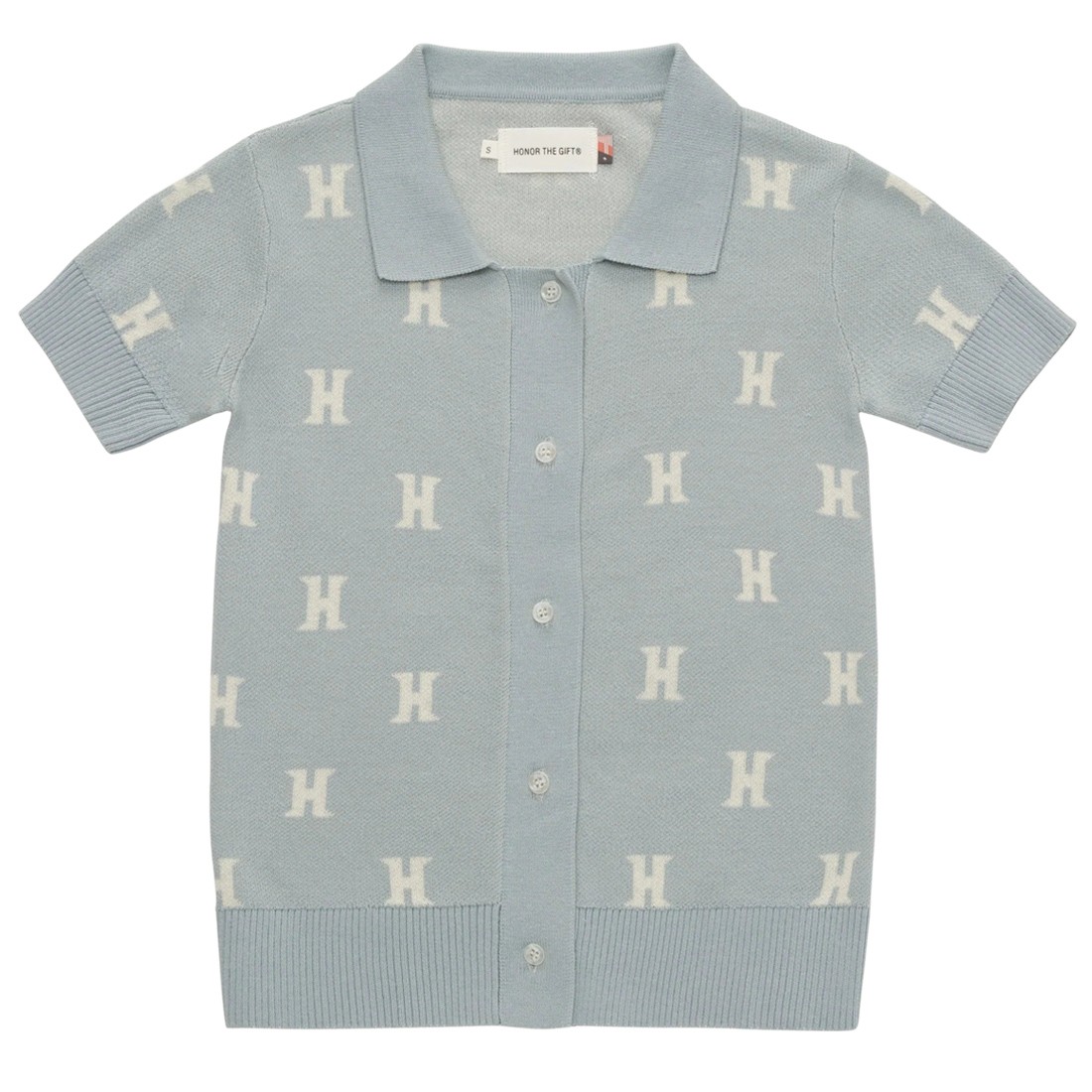 Honor The Gift Women Monogram Short Sleeve Polo (slate)