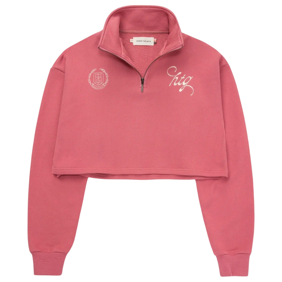 Honor The Gift Womens 1/4 Zip Fleece (purple / mauve)