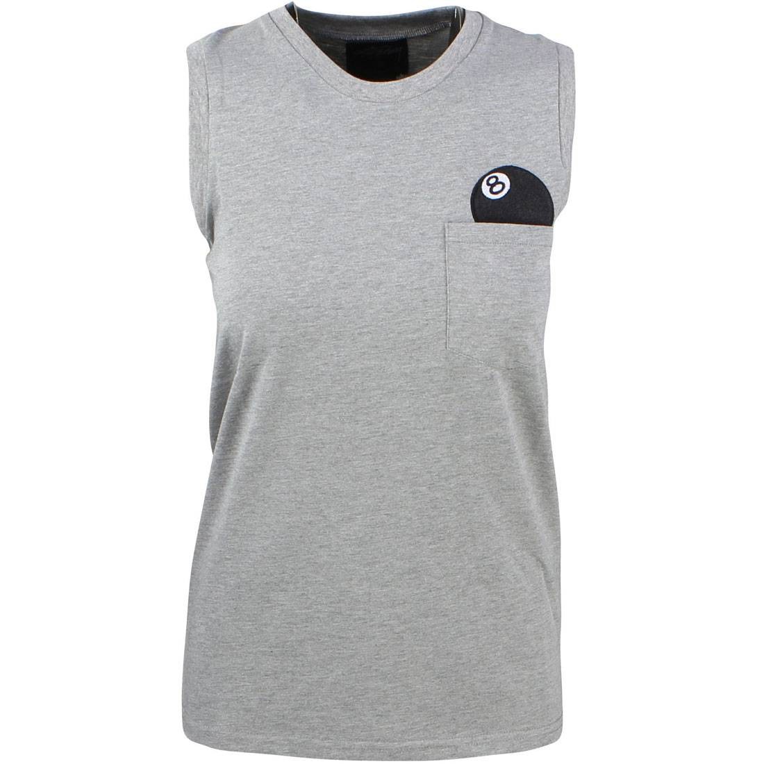 Stussy Women 8 Ball Muscle Tee (gray / heather)
