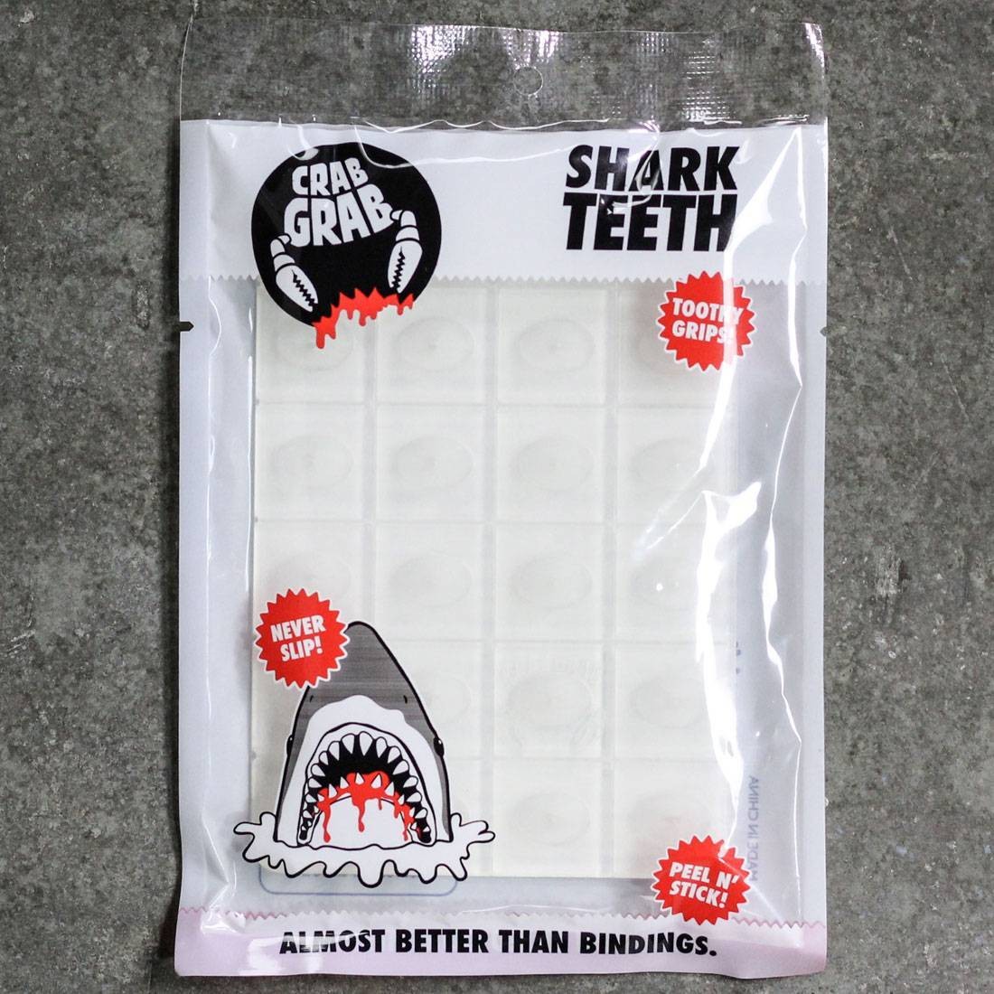 Crab Grab Shark Teeth Stomp Pad (clear / clearish)