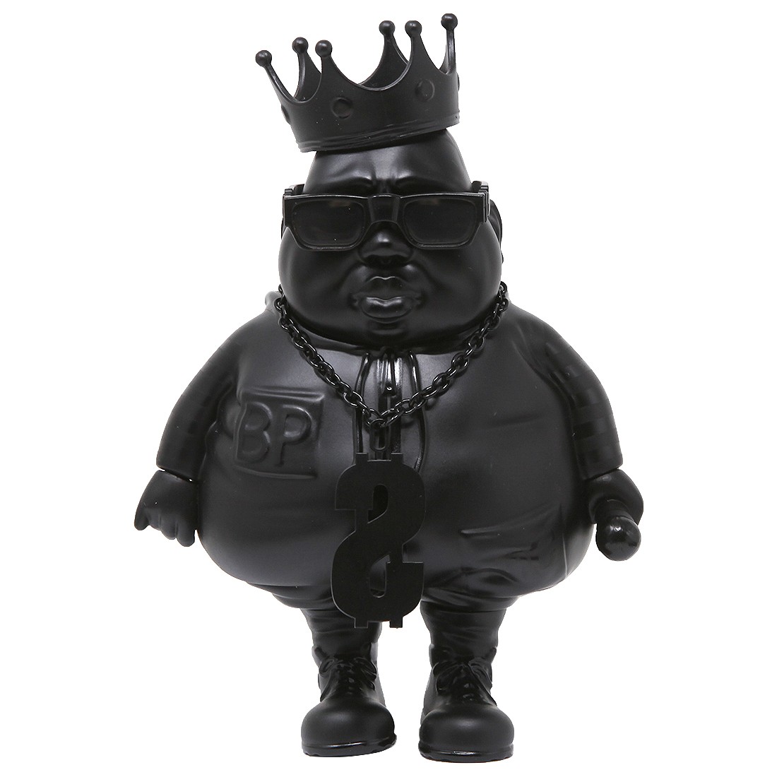  BAIT x Clutter Studios x Ron English Big Poppa 6 Inch Figure - DesignerCon Exclusive (black / matte black)