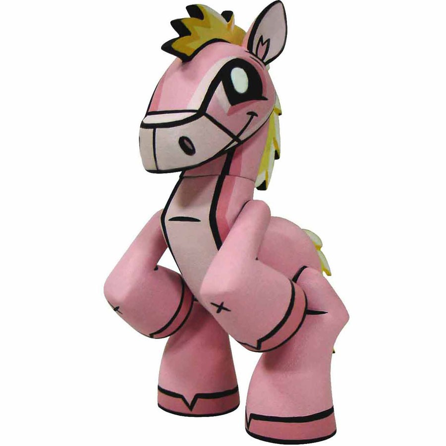 Chinese Zodiac Mini Figure By Joe Ledbetter - Horse (pink)