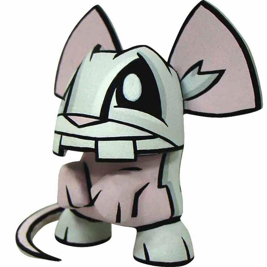 Chinese Zodiac Mini Figure By Joe Ledbetter - Rat (grey)