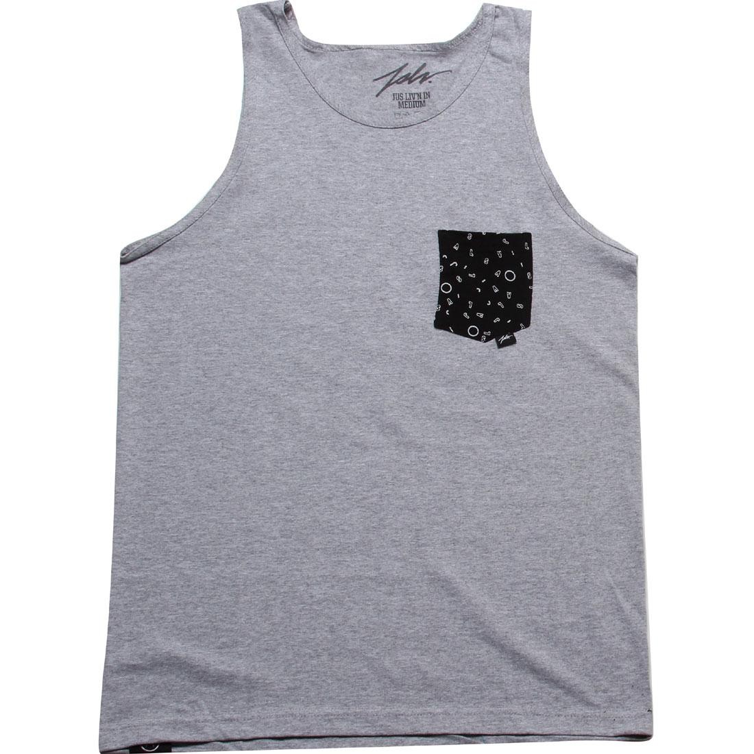 JSLV Fun Pocket Tank Top (grey / black)