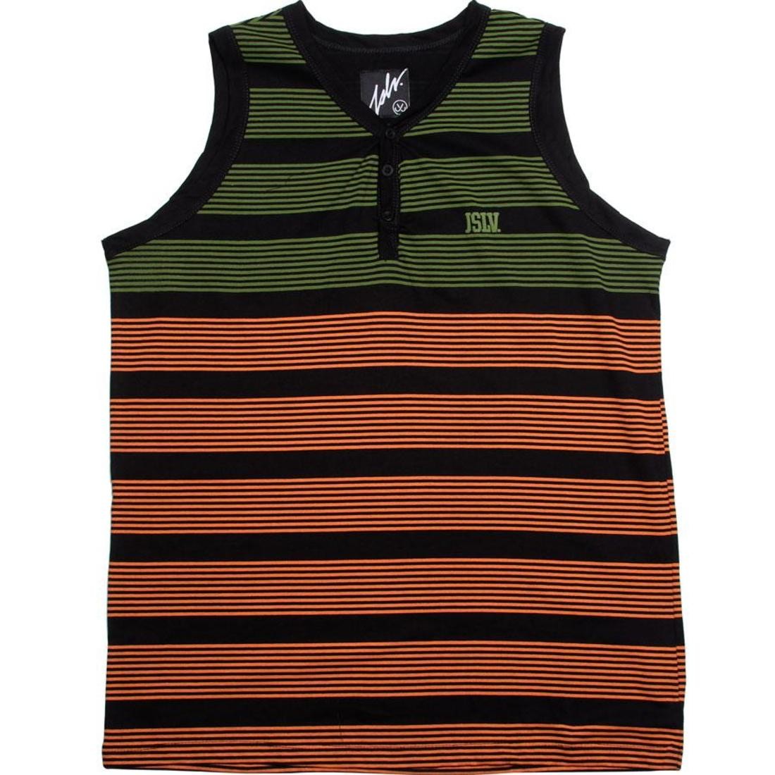 JSLV Poolside Henley Tank Top (black)