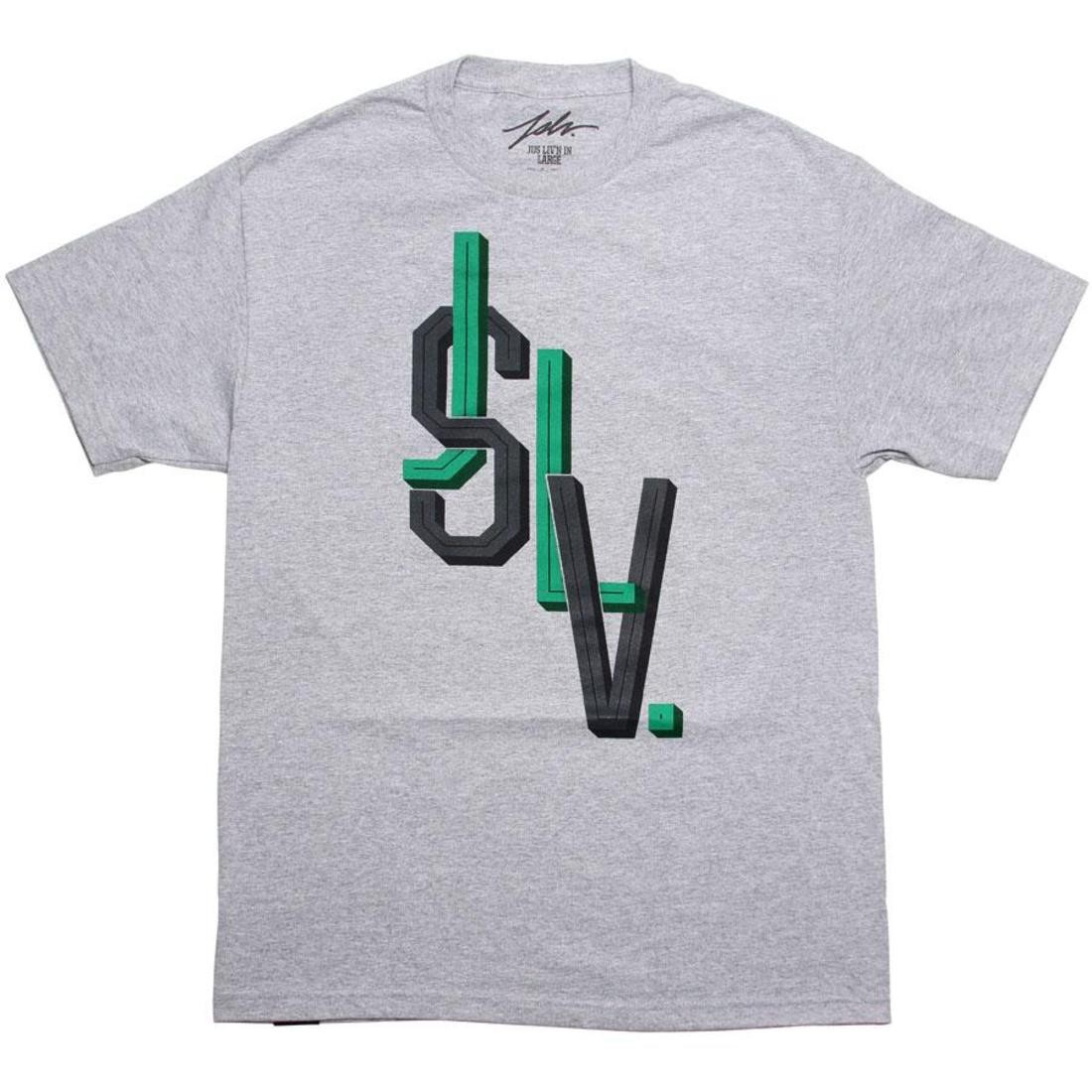 JSLV Block Tee (athletic heather)