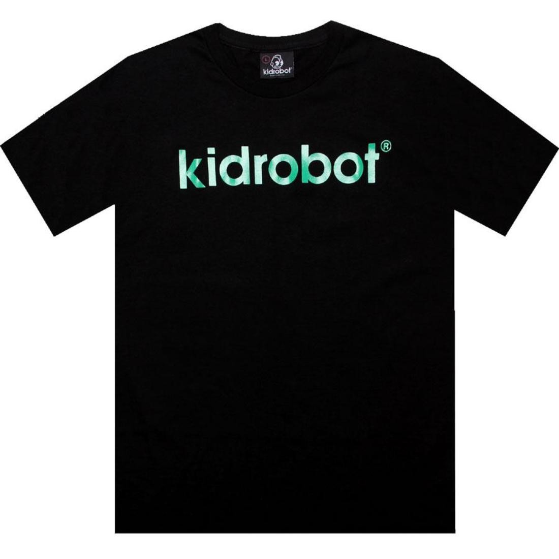 Kidrobot Solid Logo Tee (black / green)