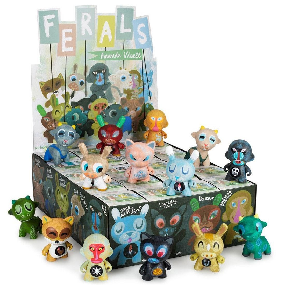 Kidrobot Amanda Visell Ferals Mini Series 3in Figure - 1 Blind Box