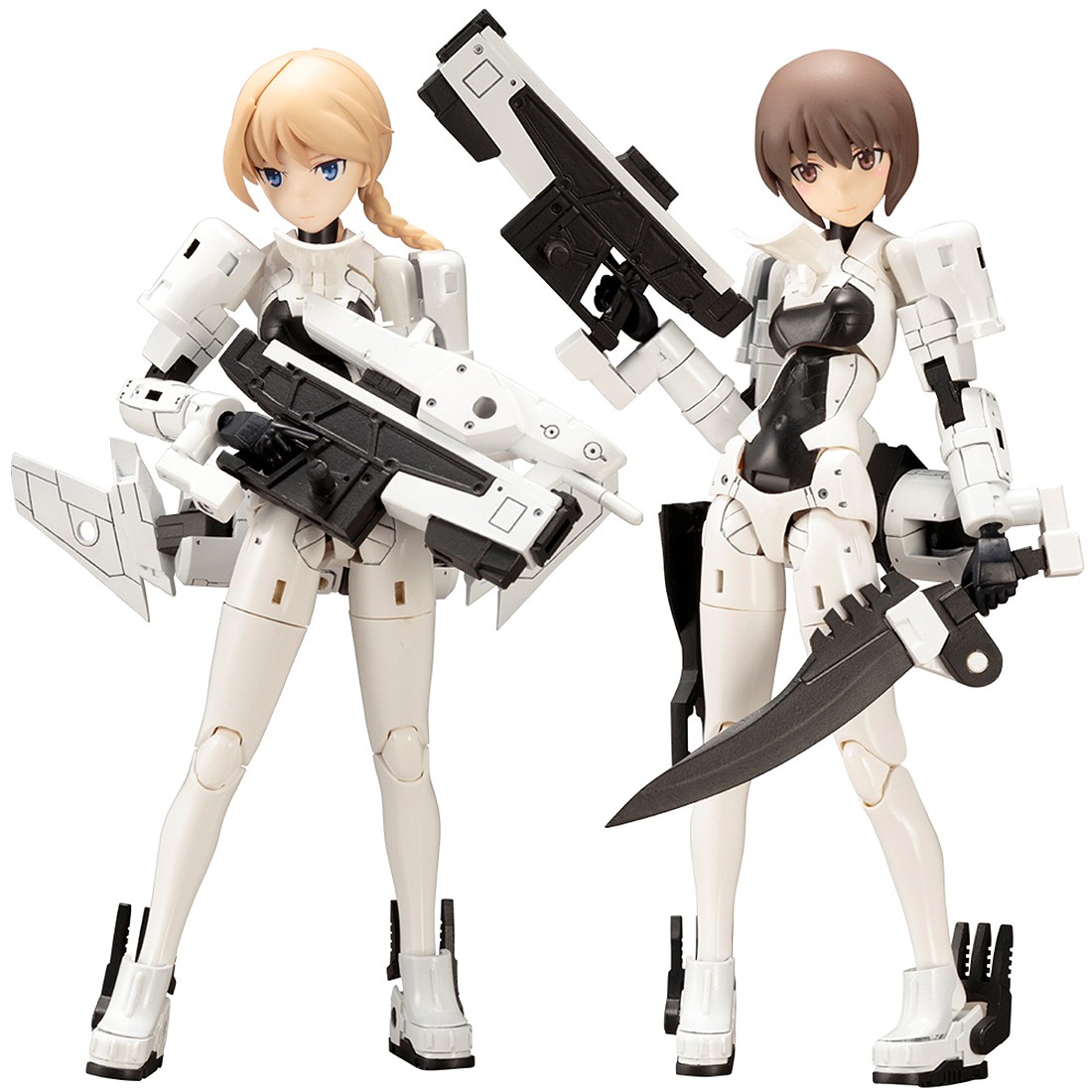 Kotobukiya Megami Device WISM Soldier Assault Scout Plastic Model Kit (white)