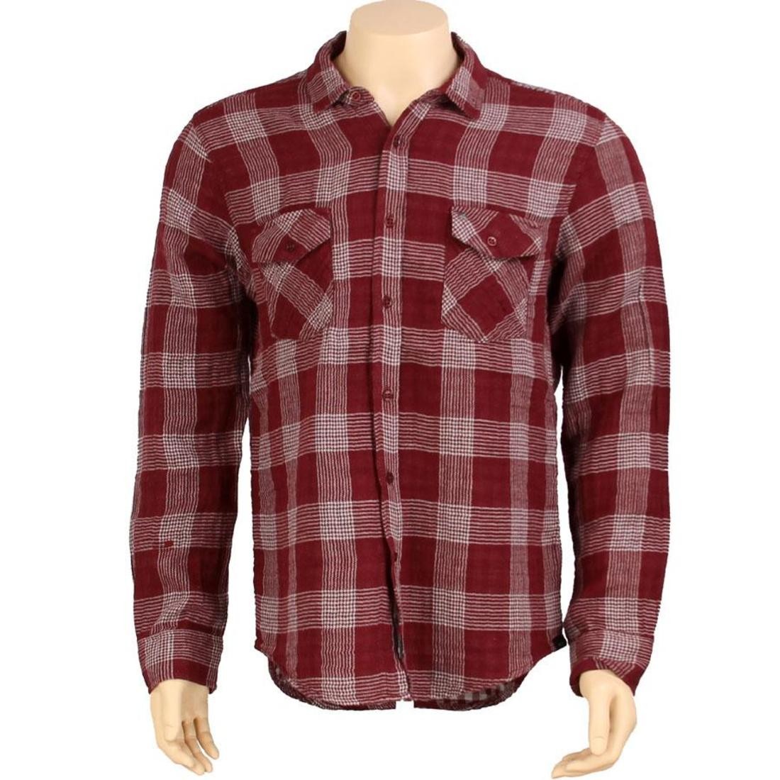 KR3W Hardee Long Sleeve Shirt (burgundy)