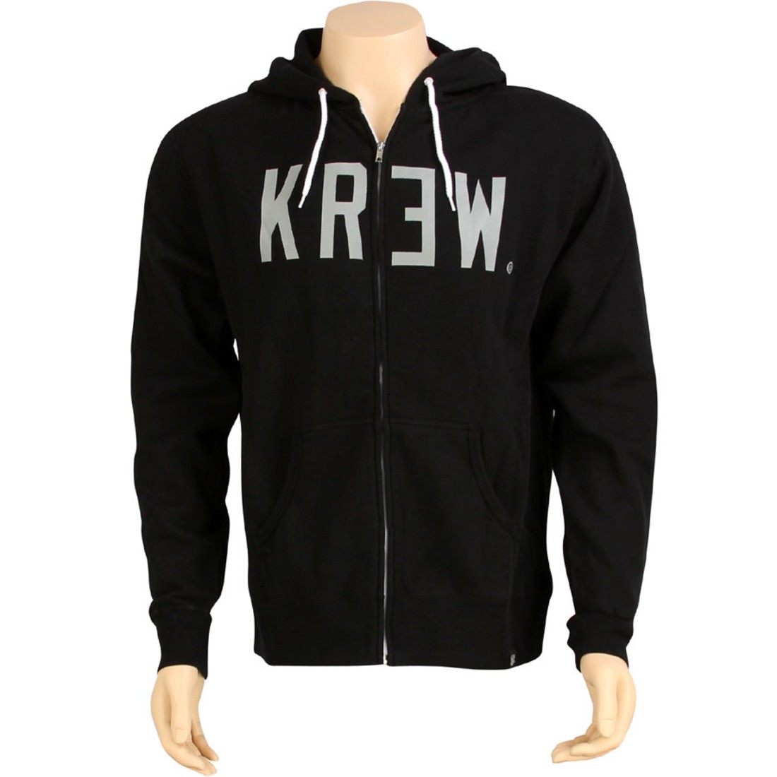 KR3W Locker Zip Fleece Hoody (black)