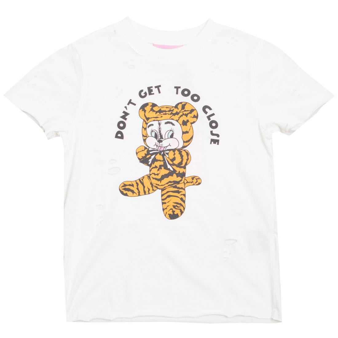Lazy Oaf Women Don't Get Too Close Tee (white)