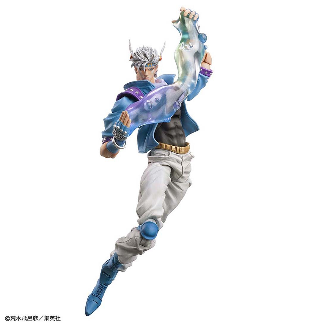 Medicos Super Action Statue JoJo's Bizarre Adventure Part 2 Battle Tendency Caesar Anthonio Zeppeli Second  Chozokado Figure (blue)