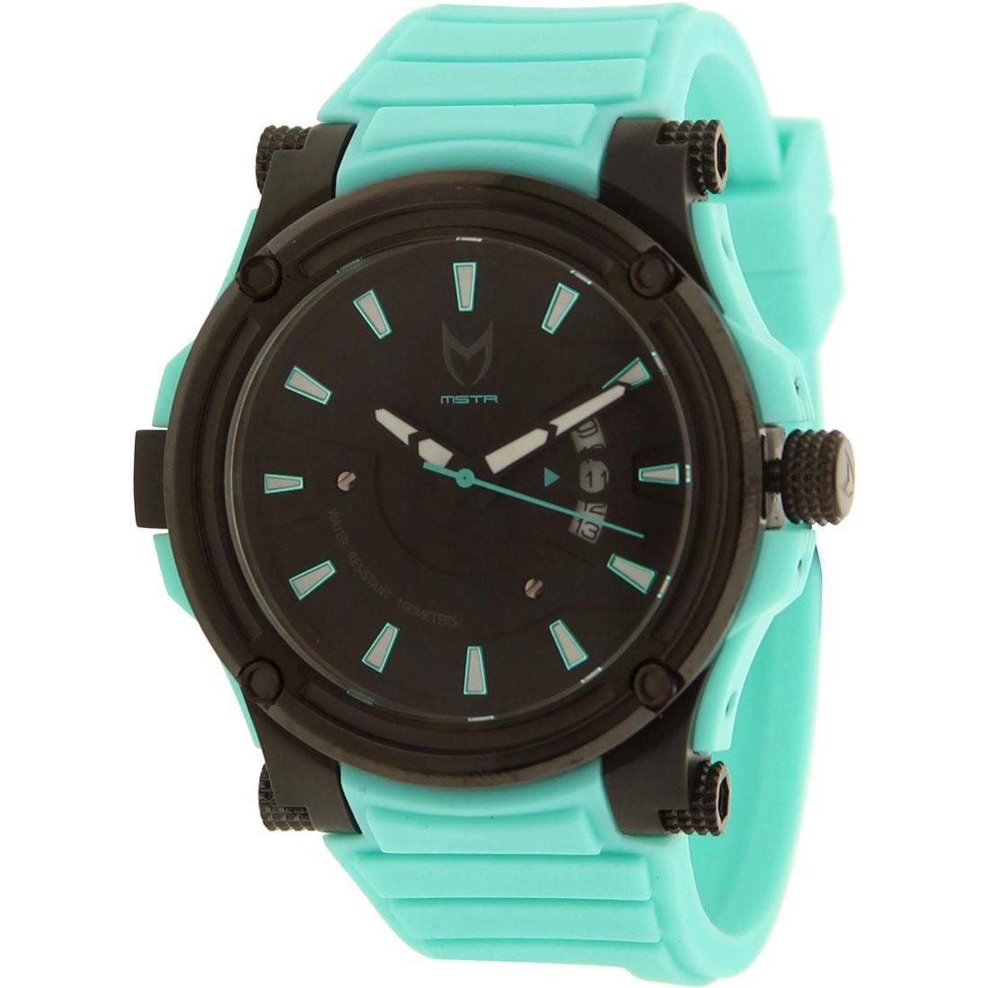 Meister Prodigy With Rubber Band Watch (black / teal)