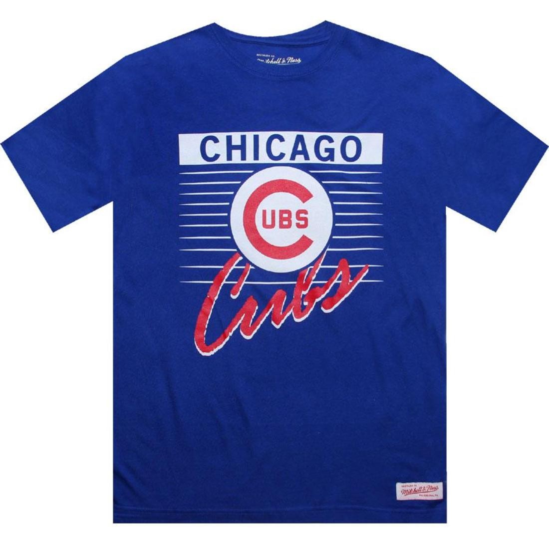 Mitchell And Ness Chicago Cubs Blank Tee (royal blue)