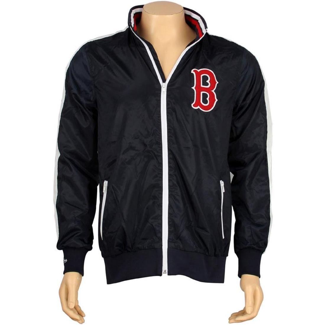 Mitchell And Ness Boston Red Sox Pennant Race Windbreaker Jacket (dark navy)