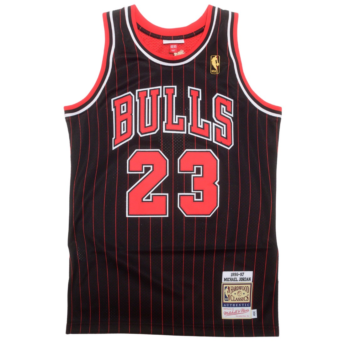 Michael Jordan Champion Bulls Jersey Boys Large L 14-16 Black/Red  Reversible-GUC