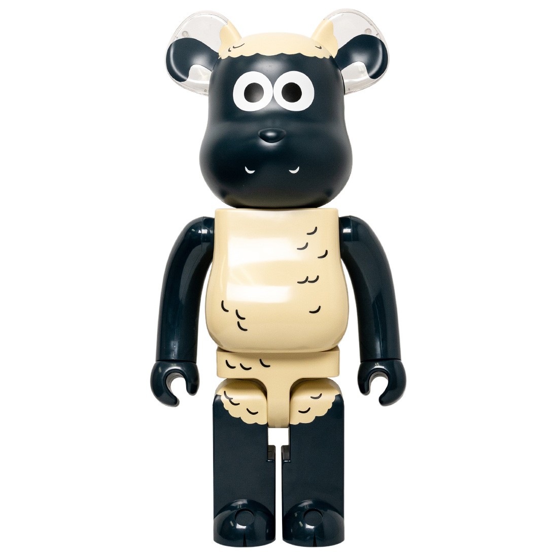 Medicom Aardman Shaun The Sheep 1000% Bearbrick Figure (black)