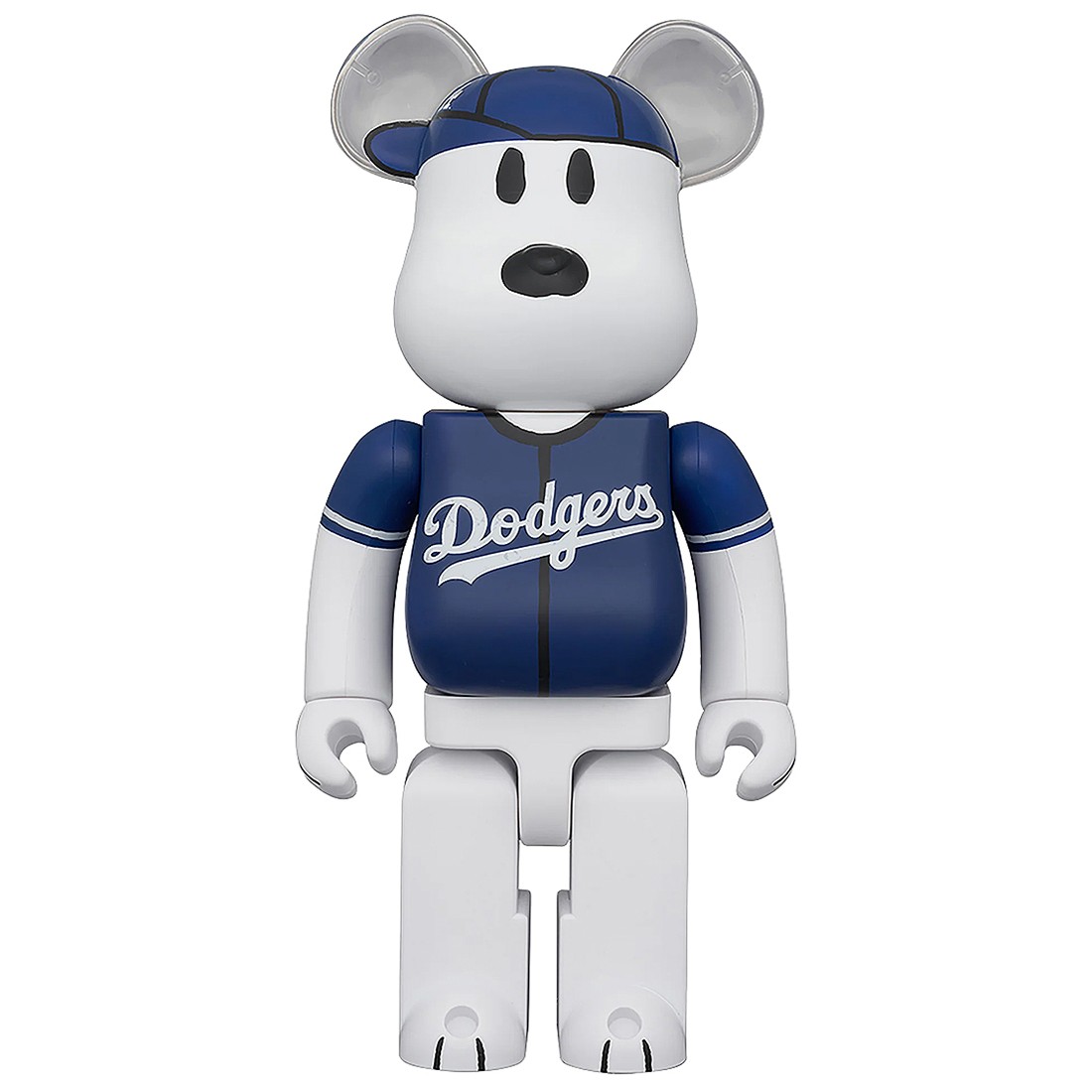Medicom Bearbrick MLB x Peanuts Snoopy (Los Angeles Dodgers) 1000% Figure (blue / white)