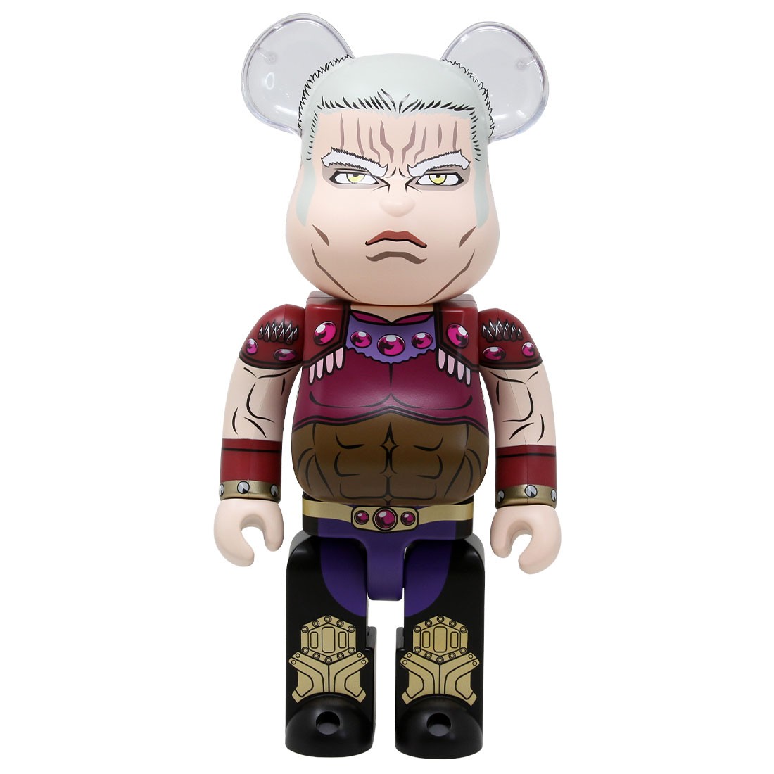 Medicom Bearbrick Raoh 400% Figure (gray / red)