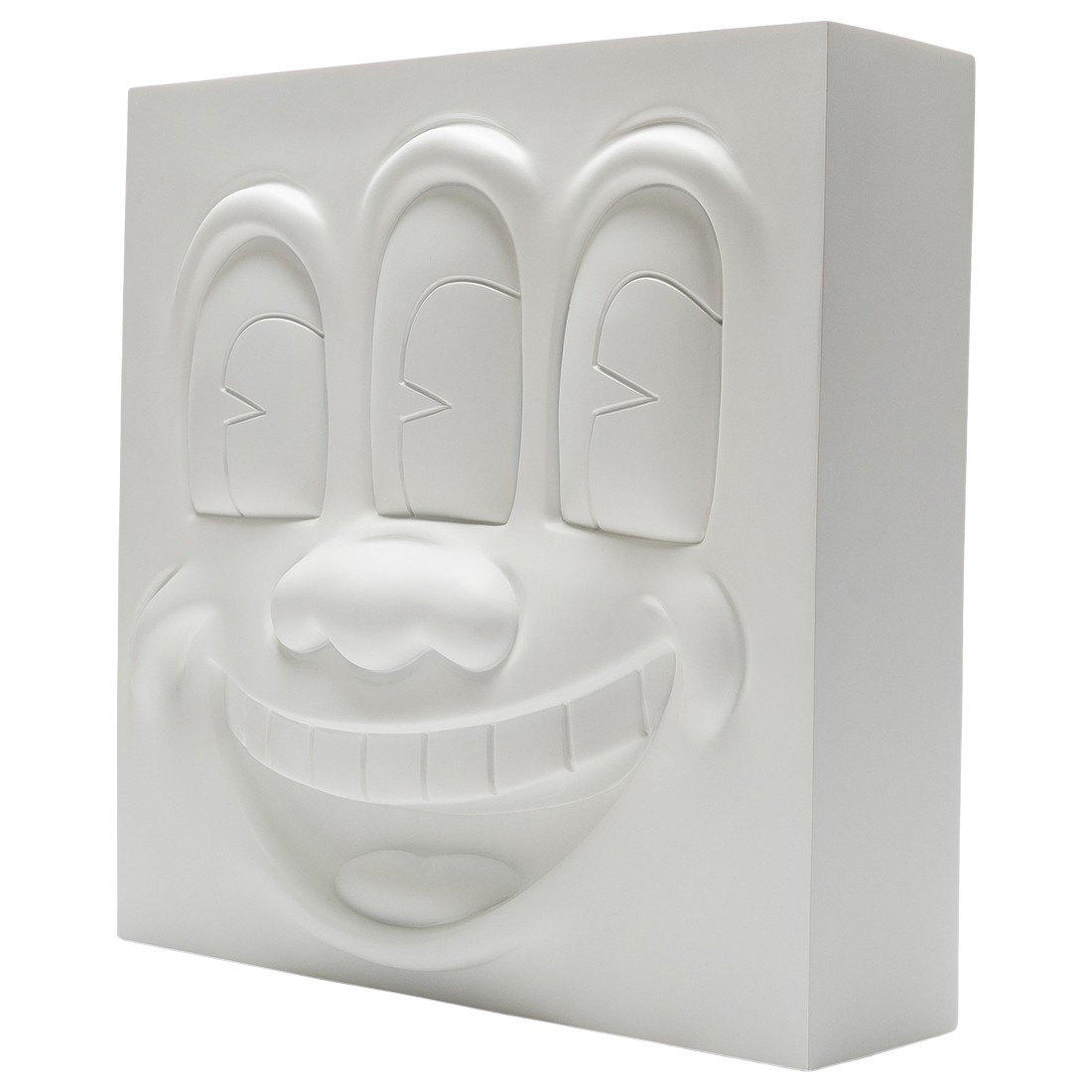 Medicom Keith Haring Three Eyed Smiling Face White Ver. Statue (white)