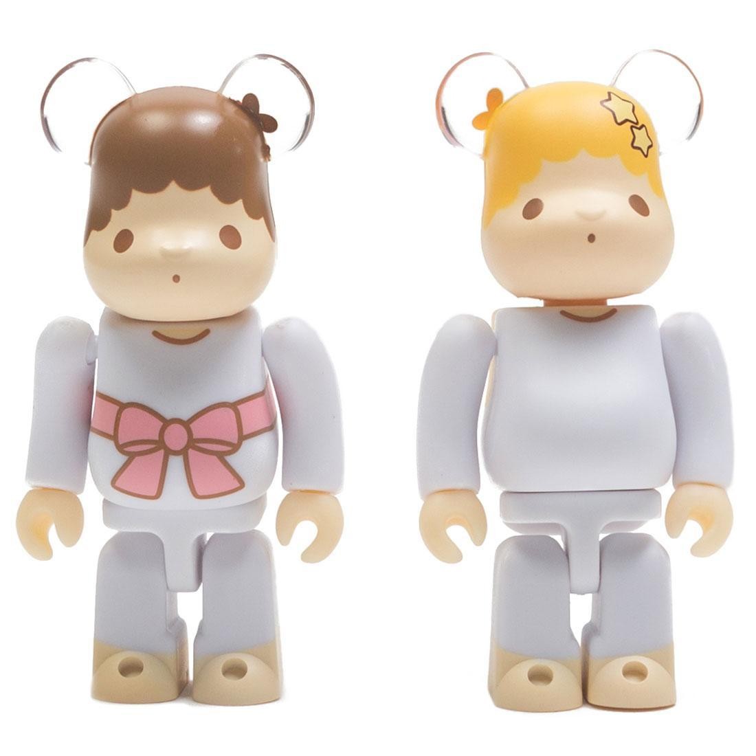 Medicom Little Twin Stars Kiki And Lala Retro Color Ver. 100% Bearbrick Figure 2 Pack Set (white)