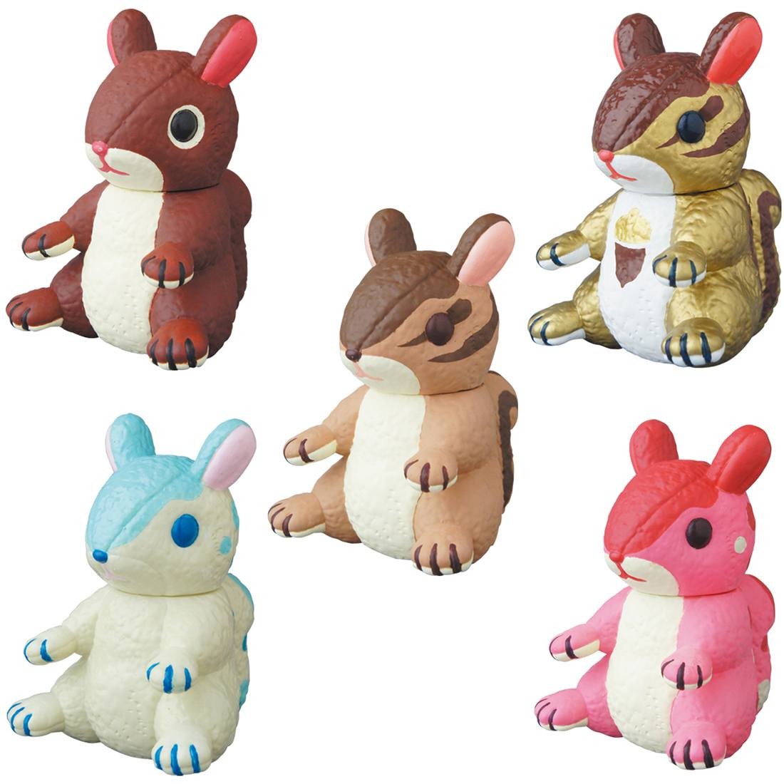 Medicom VAG Vinyl Artist Gacha Box Series 25 By Little Shop Etsuko Fukushi Komugi The Chipmunk Figure - 1 Blind Box