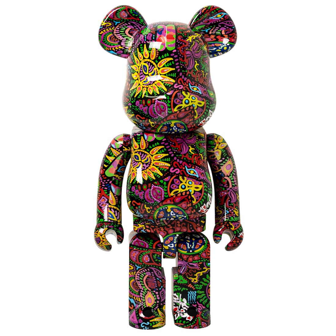 Medicom X Japan Hide Psychedelic Paisley 1000% Bearbrick FIgure (multi)