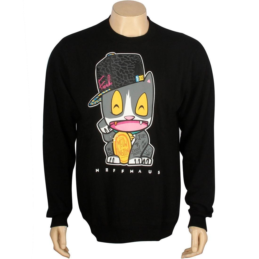 Neff x Deadmau5 Neffmau5 Meow Meow Crewneck (black)