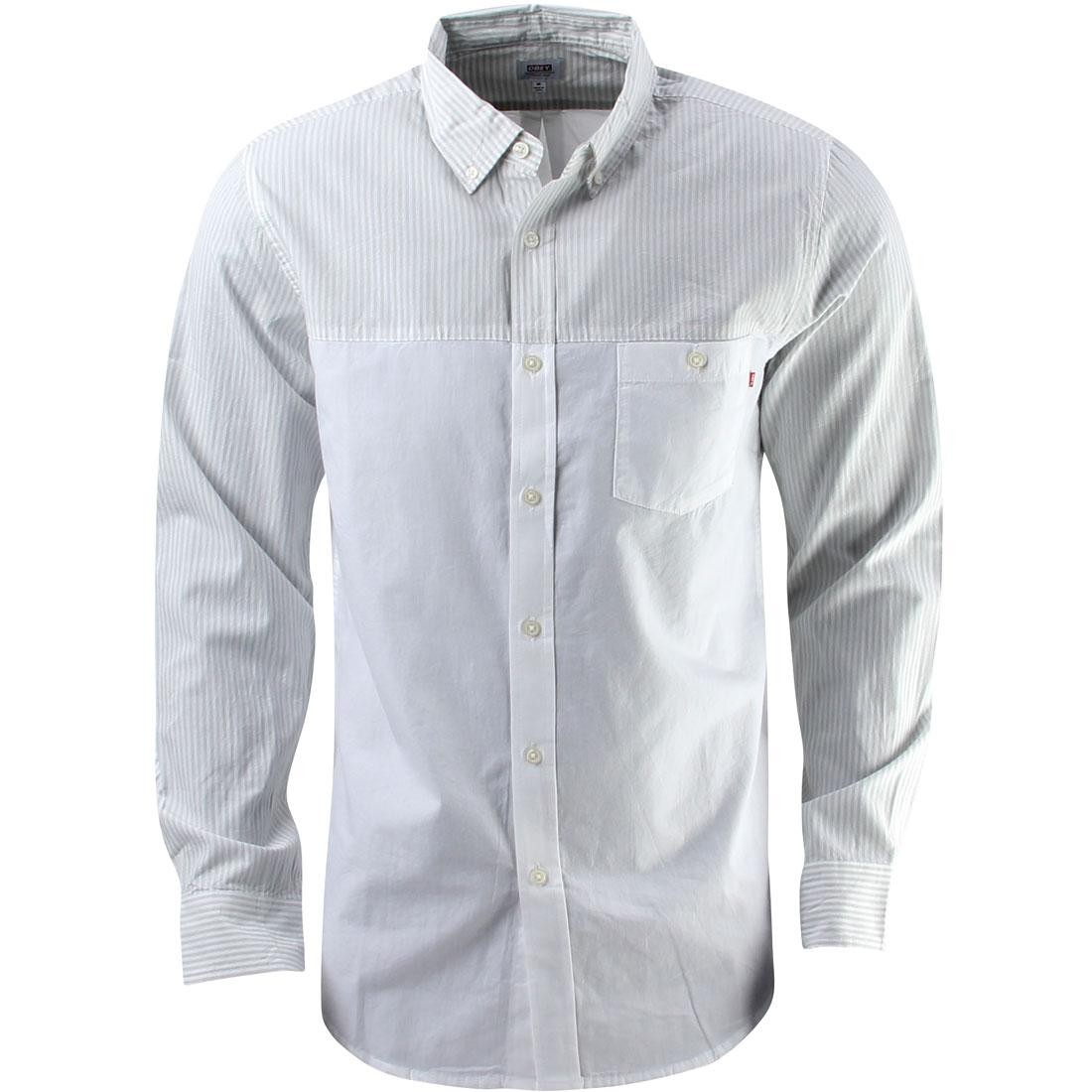 Obey Bond Dissent Woven Shirt (white)
