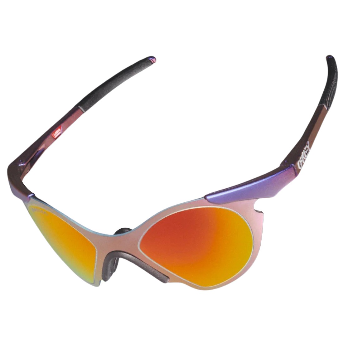 Oakley x Brain Dead Sub Zero Blue Red Colorshift Sunglasses (prizm ruby / blue / red)
