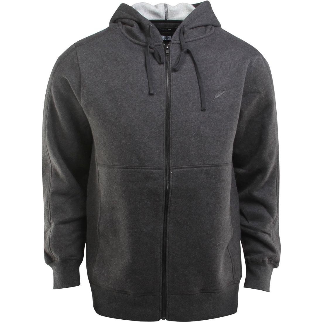Publish Elton Fleece Zip-Up Hoody (gray / charcoal)