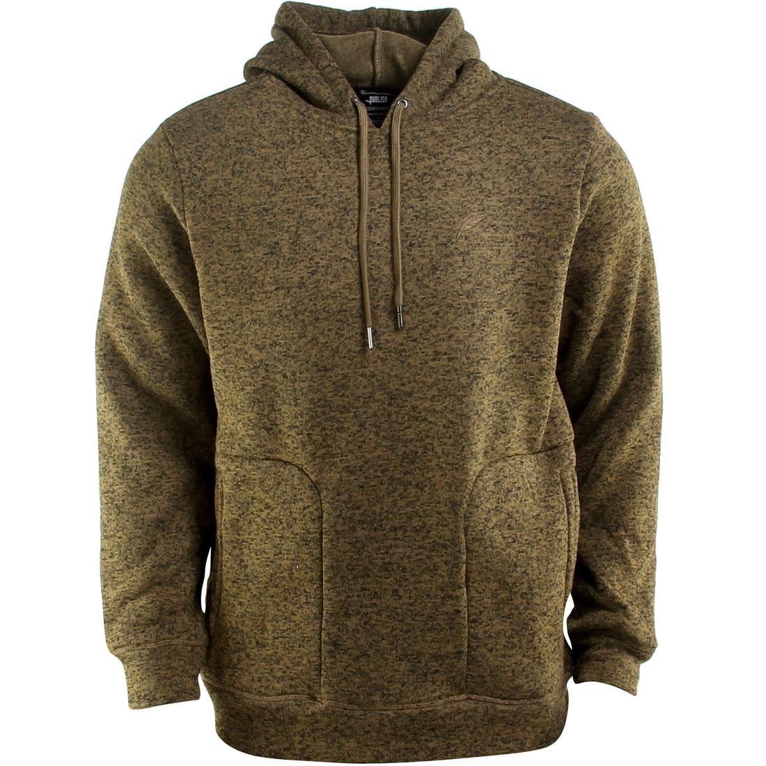 Publish Arnelle Heathered Hooded Pullover Hoody (olive)