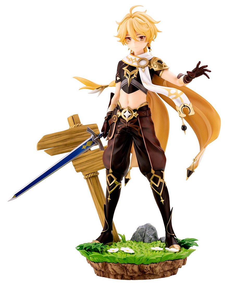 Kotobukiya Genshin Impact Aether Statue With Bonus Face Part (brown)