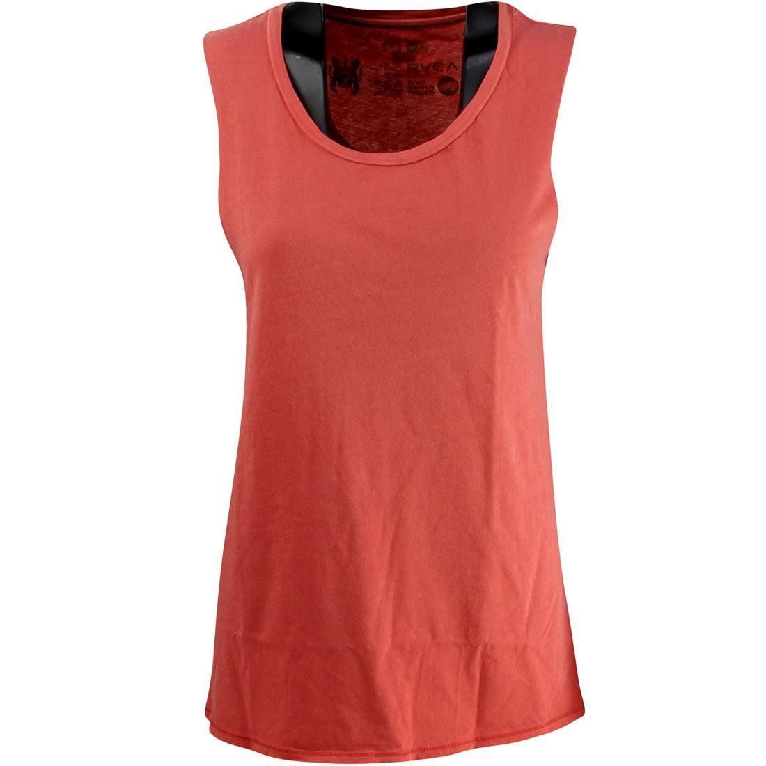 RVCA Women Label Scout Tee (orange / spiced coral)