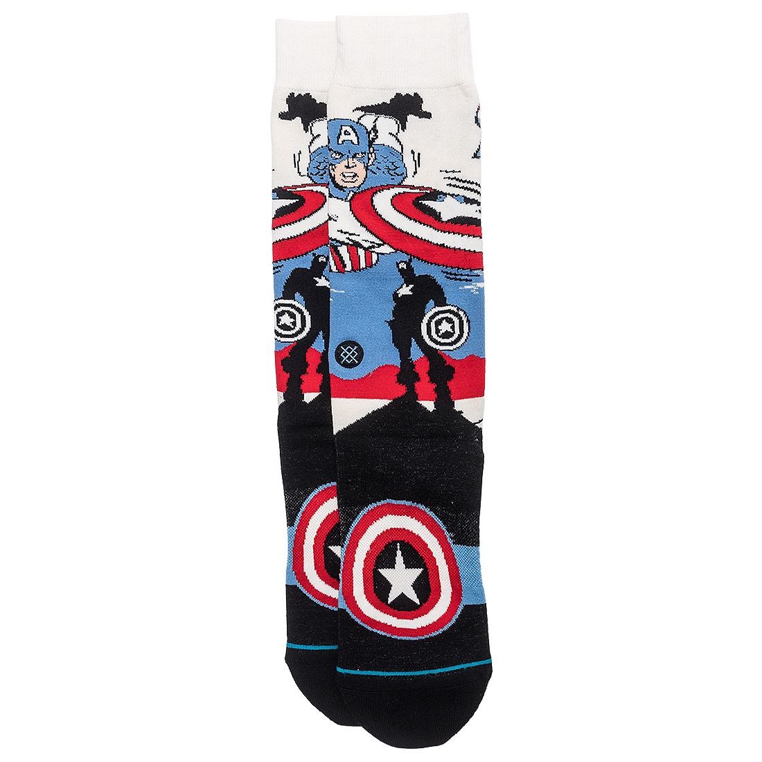 Stance x Captain America Men Captain America Marquee Socks (white / off white)