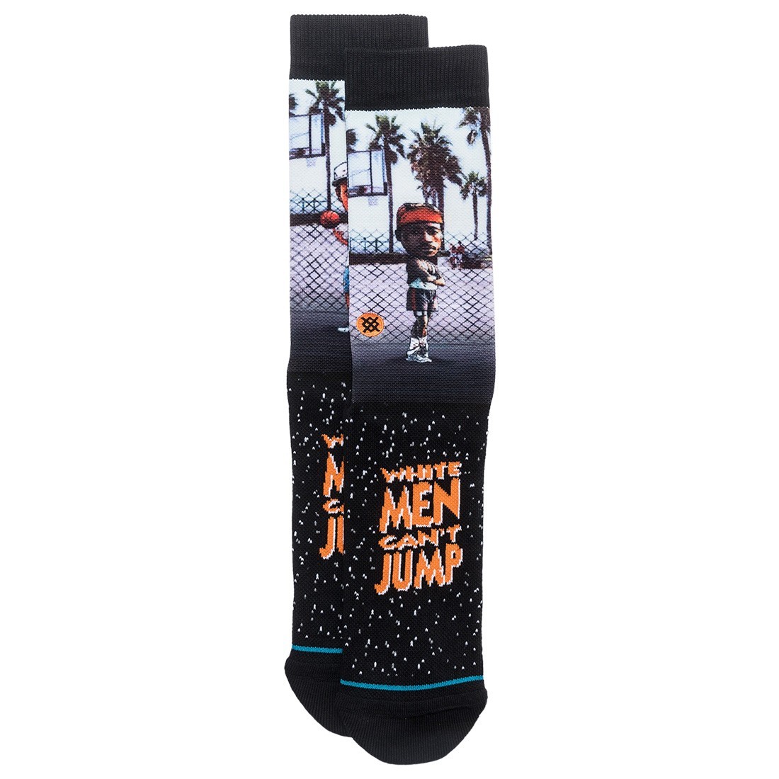Stance x White Men Can't Jump Men Sid And Billy Socks (black)
