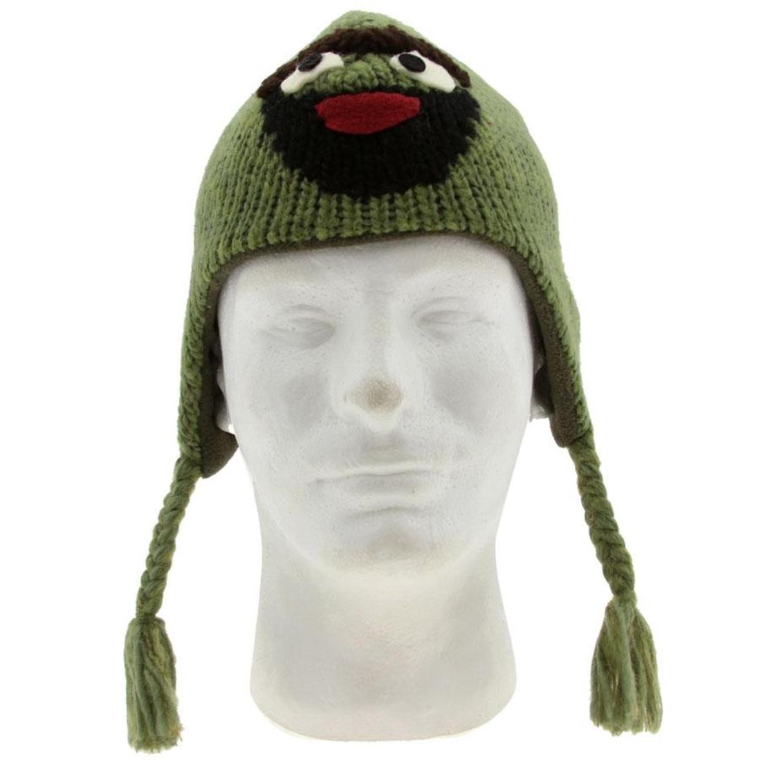 Sesame Street Kids Oscar Pilot Hat Beanie (green)