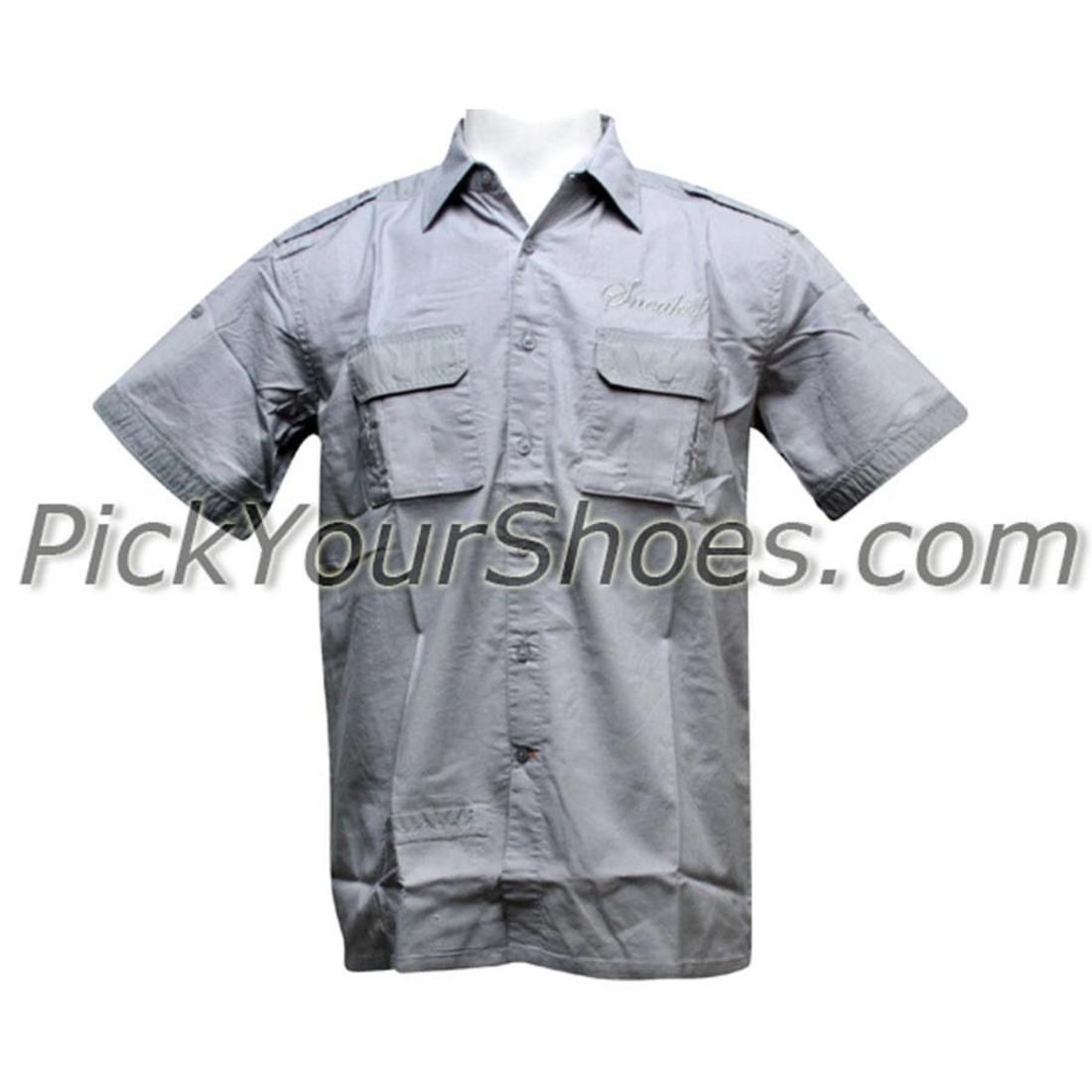 Sneaktip Socialite Short Sleeve Shirts (grey)
