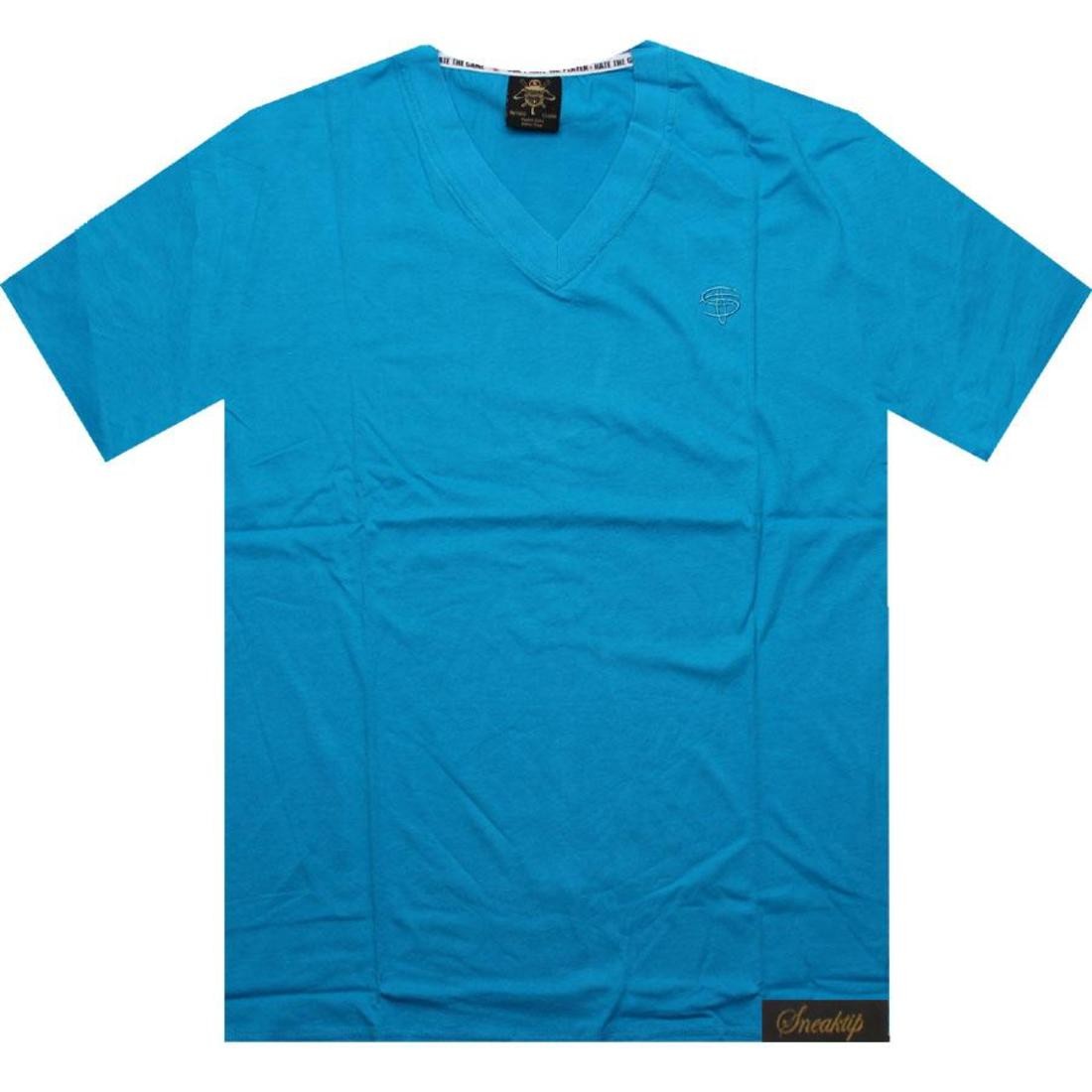 Sneaktip Logo V-Neck Tee (blue)